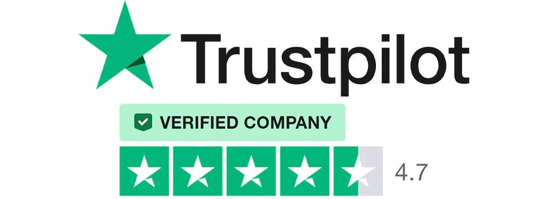 Trustpilot Verified Company - 4.7 rating